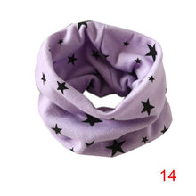 Boys Girls Collar Baby Heart Star Butterfly Scarf Cotton O Ring Neck Scarves Children Outdoor Ring Scarf