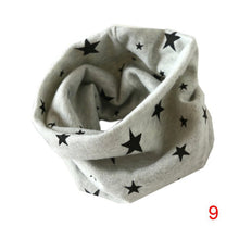 Boys Girls Collar Baby Heart Star Butterfly Scarf Cotton O Ring Neck Scarves Children Outdoor Ring Scarf