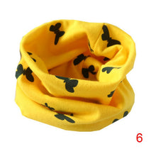 Boys Girls Collar Baby Heart Star Butterfly Scarf Cotton O Ring Neck Scarves Children Outdoor Ring Scarf