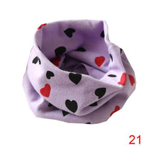 Boys Girls Collar Baby Heart Star Butterfly Scarf Cotton O Ring Neck Scarves Children Outdoor Ring Scarf