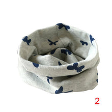 Boys Girls Collar Baby Heart Star Butterfly Scarf Cotton O Ring Neck Scarves Children Outdoor Ring Scarf