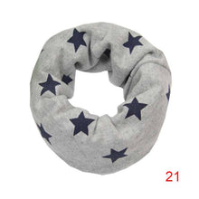 Baby Kids Cotton Scarf Boys Girl Star Printing O Ring Children Collar Child Neckerchief Scarves