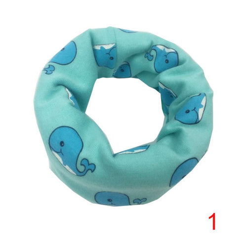 Child Scarf Boys Girls Kids Cute Cartoon O Ring Neckerchief Scarves Toddler Baby Scarf Warm Wear