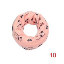 Child Scarf Boys Girls Kids Cute Cartoon O Ring Neckerchief Scarves Toddler Baby Scarf Warm Wear