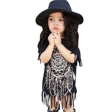 Girls Party Dress Children's Clothing Personality Style Casual Baby Wild Fringed Dresses Vestidos Kids Clothes