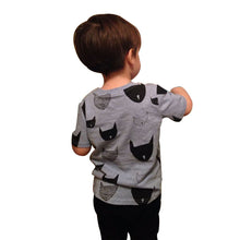 Kids Clothes Brand  Boys Girls T Shirt Tops Cotton Jersey Allover Cat Print Baby T Shirts Tees
