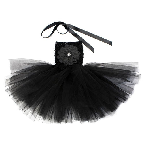 Kids Clothing Dresses For Girls Casual Flower Ball Gown Tutu Birthday Party Dress Solid Baby Children Clothes