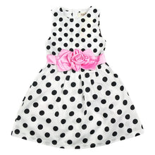 Kids Clothing Dresses Girls Toddler Princess Dress Sleeveless Polka Dots Bowknot Girl Lovely Birthday Party Sundress