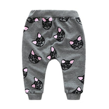 Kids Girls Boys Clothes Sets Cat Print Cartoon Cute Long Sleeve Cotton 2pcs Set Children's Casual Baby Suit Clothing