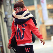 Women Casual Coat+Pants Hoodie Suit Letter Printed Long Sleeve Sweatshirt Blouse Tops Tracksuit Outerwear Y02