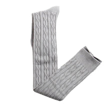 Women Cotton Wool Braid Over Knee Warm Socks Thigh-Highs Hose Stocks