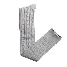 Women Cotton Wool Braid Over Knee Warm Socks Thigh-Highs Hose Stocks