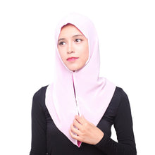 Women Headwear Two Way Use Muslim Chiffon Hijab Cover Islamic Scarf Caps Shawls Headscarf Y09