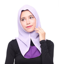 Women Headwear Two Way Use Muslim Chiffon Hijab Cover Islamic Scarf Caps Shawls Headscarf Y09