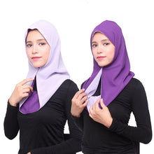 Women Headwear Two Way Use Muslim Chiffon Hijab Cover Islamic Scarf Caps Shawls Headscarf Y09