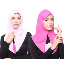 Women Headwear Two Way Use Muslim Chiffon Hijab Cover Islamic Scarf Caps Shawls Headscarf Y09