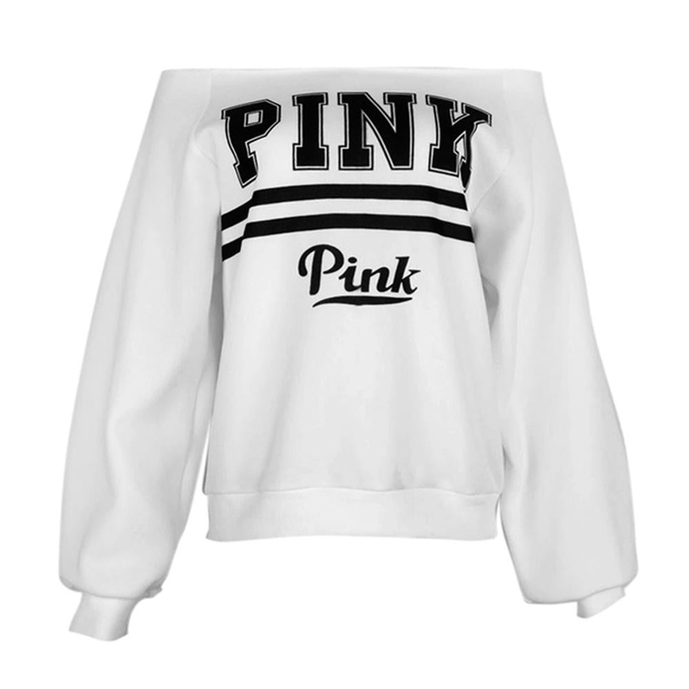 Women Herfst Sweatshirts Vrouwen Losse Casual Print Dames Thicken Off De Schouder Truien Y09