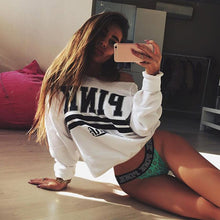 Women Herfst Sweatshirts Vrouwen Losse Casual Print Dames Thicken Off De Schouder Truien Y09