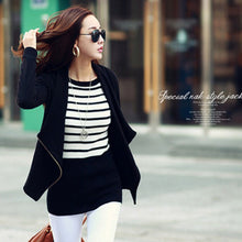 Women Korean Style Zipper Slim Casual Long Sleeve Jacket Outwear Coat  jawbreaker