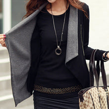 Women Korean Style Zipper Slim Casual Long Sleeve Jacket Outwear Coat  jawbreaker