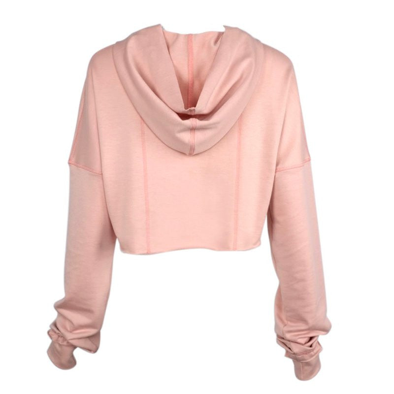 Women Long Sleeve Casual Crop Sweatshirt Pullover Hoodies Tops Y06