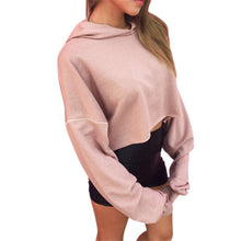 Women Long Sleeve Casual Crop Sweatshirt Pullover Hoodies Tops Y06
