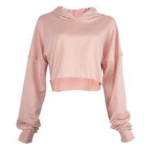 Women Long Sleeve Casual Crop Sweatshirt Pullover Hoodies Tops Y06