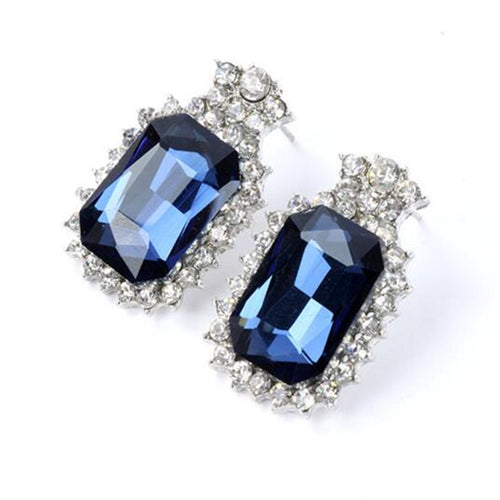 Tears Imitation Gemstone Stud Earring Whole Jewelry For Women Austrian Crystal Earring