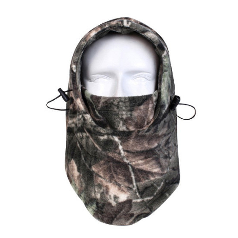 Outdoor Anti-cold Warm Hat Men Women Cycling Ski Masks Camouflage Fleece Hooded Caps