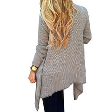 Women Long Sleeve Knitted Sweater Cardigan Open Front Coat Top Outwear