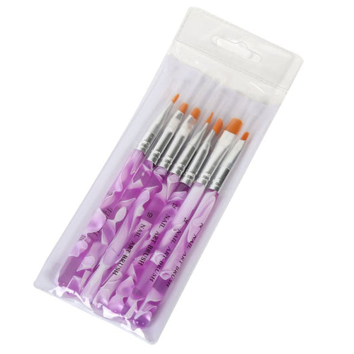 7 Pieces  UV Gel Acrylic Painting Drawing Pen Nail Art Pen Brushes Polish Builder Tools Sets & Kits