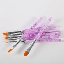 7 Pieces  UV Gel Acrylic Painting Drawing Pen Nail Art Pen Brushes Polish Builder Tools Sets & Kits