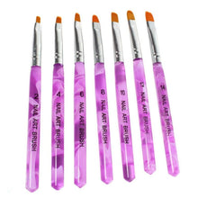 7 Pieces  UV Gel Acrylic Painting Drawing Pen Nail Art Pen Brushes Polish Builder Tools Sets & Kits