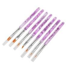 7 Pieces  UV Gel Acrylic Painting Drawing Pen Nail Art Pen Brushes Polish Builder Tools Sets & Kits