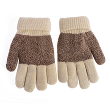 Kids Gloves Girls Boys Mittens Thick Warm Cashmere Student Five Fingers Gloves