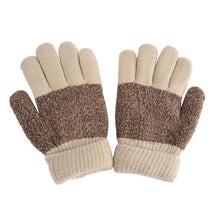 Kids Gloves Girls Boys Mittens Thick Warm Cashmere Student Five Fingers Gloves