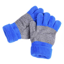 Kids Gloves Girls Boys Mittens Thick Warm Cashmere Student Five Fingers Gloves