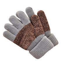 Kids Gloves Girls Boys Mittens Thick Warm Cashmere Student Five Fingers Gloves
