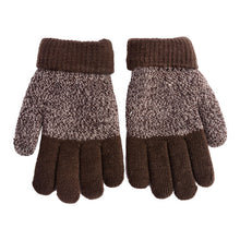 Kids Gloves Girls Boys Mittens Thick Warm Cashmere Student Five Fingers Gloves