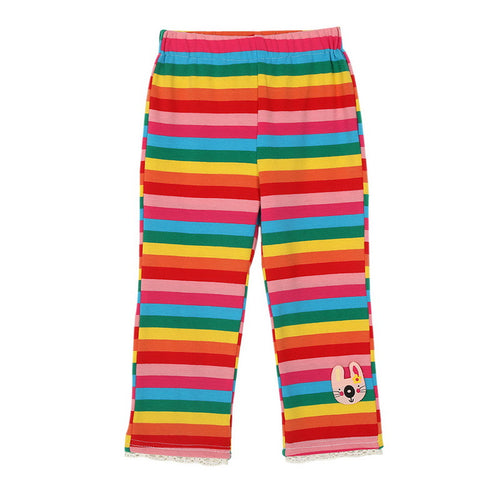 BOBORA Brand Baby Boys Girls Infant Toddler Kids &Bottoms Rainbow Striped Leggings Pants 1-5Years