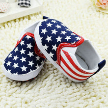 Baby First Walker Shoes Toddler Boy Girls Star Plaids Print Anti-slip Slip-on Canvas Crib Shoes