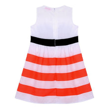 Baby Girls Flower Stripes Sleeveless Dress Toddler Kid One-piece High Waist Dresses