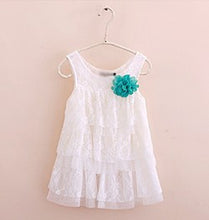 Baby Girls Lace Princess Dresses For Kids Flower Tutu Dress Children Clothing 4 Colors