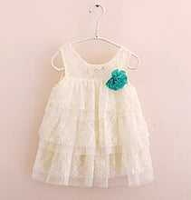 Baby Girls Lace Princess Dresses For Kids Flower Tutu Dress Children Clothing 4 Colors