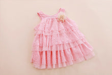 Baby Girls Lace Princess Dresses For Kids Flower Tutu Dress Children Clothing 4 Colors