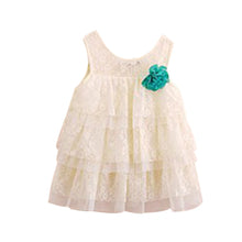 Baby Girls Lace Princess Dresses For Kids Flower Tutu Dress Children Clothing 4 Colors