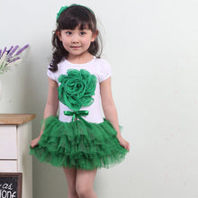 Baby Girls One Piece Dress 3D Flower Party Tutu Dresses Princess Bowknot Costume Clothing