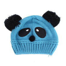 Baby Kids Cartoon Panda Ball Handmade Knitted Crochet Beanie Cap Hat
