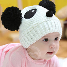 Baby Kids Cartoon Panda Ball Handmade Knitted Crochet Beanie Cap Hat