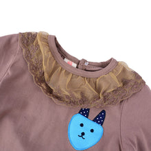 Baby Kids Girl Long Sleeve T-shirt Lace Collar Princess Blouse Tee Tops Pullover